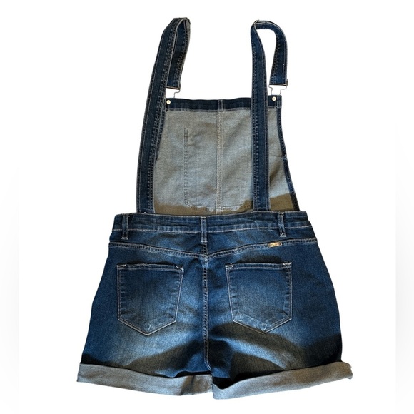 Kancan distressed denim short overalls-Size 1XL - Picture 3 of 6